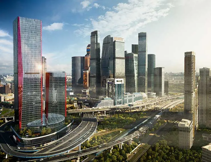 Светопрозрачные конструкции украсят стилобат бизнес-центра в «Москва-Сити»	