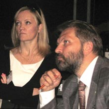 Ирина Абрамович, руководитель представительства компании profine GmbH в Беларуси, и Александр Артюшин