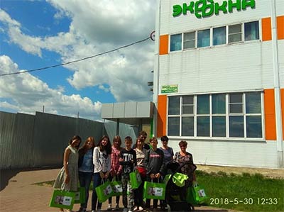 Компании ЭКООКНА провела экскурсию для лицеистов из Домодедово