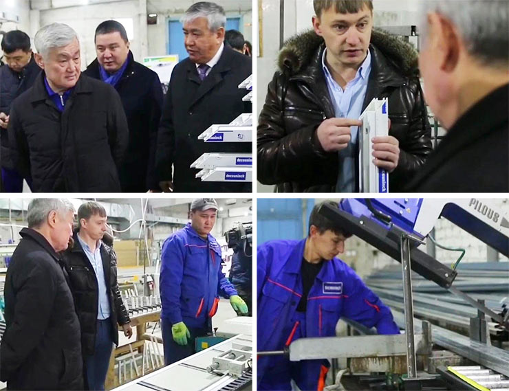 Глава региона в Казахстане посетил оконную фабрику партнера Deceuninck