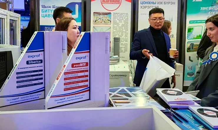 Оконные системы exprof представлены на выставке в Монголии