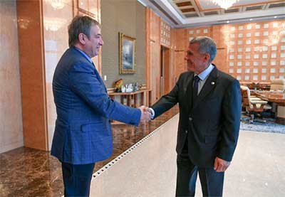 Президент Татарстана встретился с генеральным директором компании «Шишеджам»
