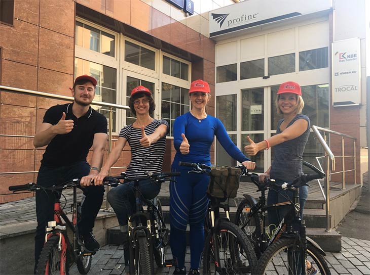 Сотрудники profine RUS поддержали акцию «На работу на велосипеде» 