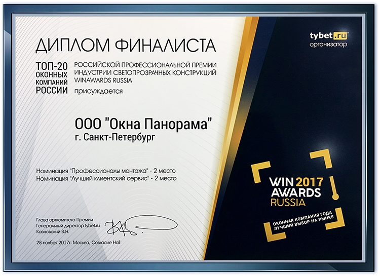 Свершилось! Объявлены результаты WINAWARDS RUSSIA 2017