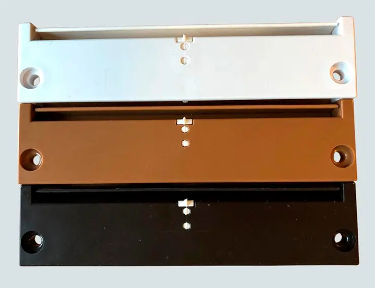 Фальцевые проветриватели Opti-Air выпускаются в трех цветовых вариантах