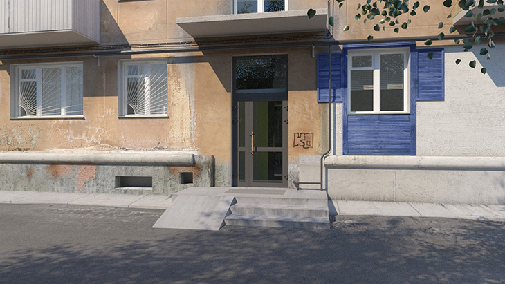 В Екатеринбурге появился первый подъезд из конструктора