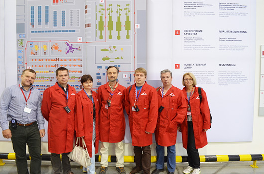 Латвийские оконные специалисты из компании FLORA посетили производство «РОТО ФРАНК»