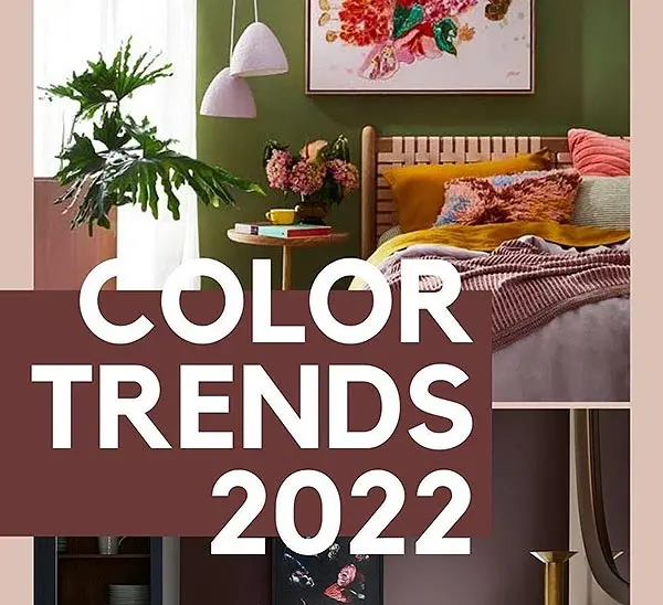 Модные сочетания цветов в интерьере 2022