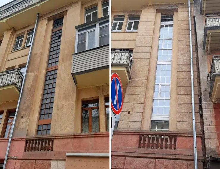 Мэрия прокомментировала замену старинных окон на пластиковые в 90-летнем доме в Воронеже