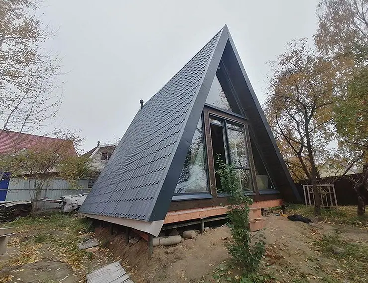 Нестандартные формы: как работать с треугольными окнами. Советы VEKA