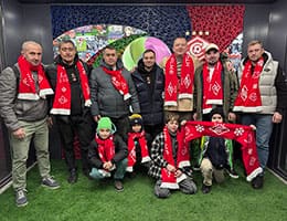 Команда ГК «Пластика Окон» и Melke на матче «Спартак» – «Динамо Москва»