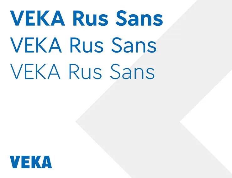 Новый шрифт VEKA Rus Sans
