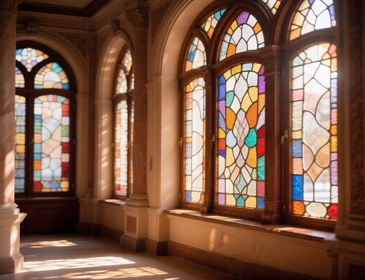 Уникальные витражи вернулись в окна исторического доходного дома на Тележной улице в Петербурге