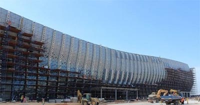 Новый терминал аэропорта «Симферополь» уже остеклили