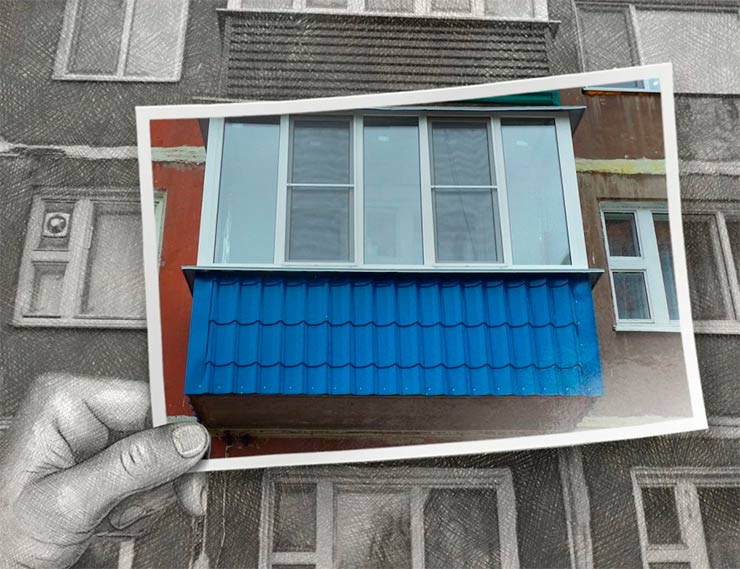 Жителю Коми велели убрать остекление с балкона из-за некрасивого фасада