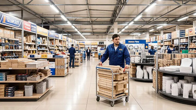 Средний чек закупки у профессиональных строителей в России вырос на 17%