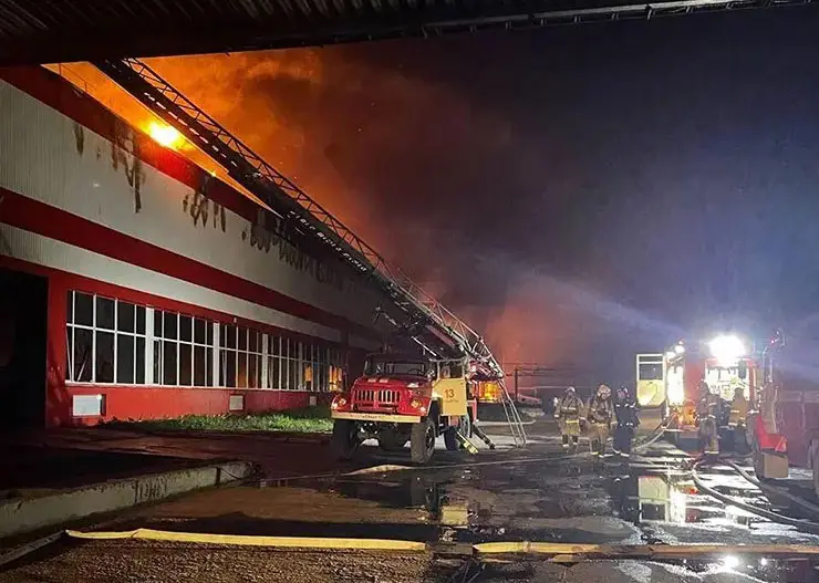 Пожар на заводе «Феррони» в городе Тольятти