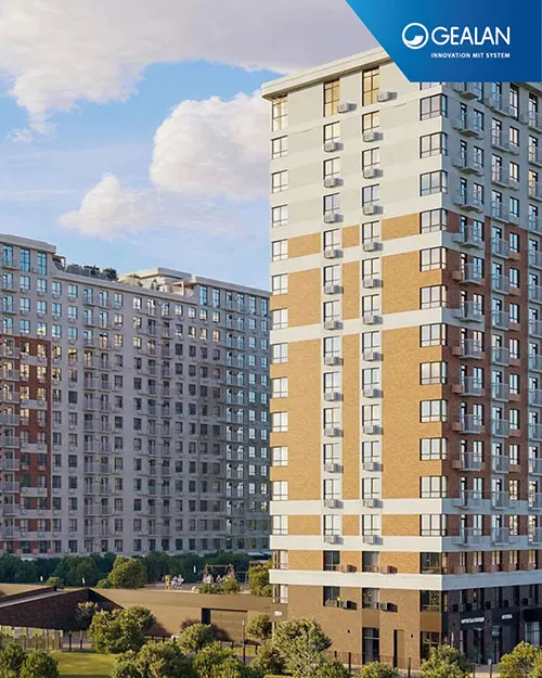 Профильная система GEALAN S 8000 в ЖК «Аура на Боевой» в Астрахани Профильная система GEALAN S 8000 в ЖК «Аура на Боевой» в Астрахани