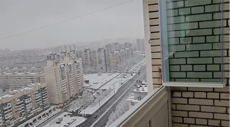 Полное открывание стеклянных панелей системы книжка Полное открывание стеклянных панелей системы книжка