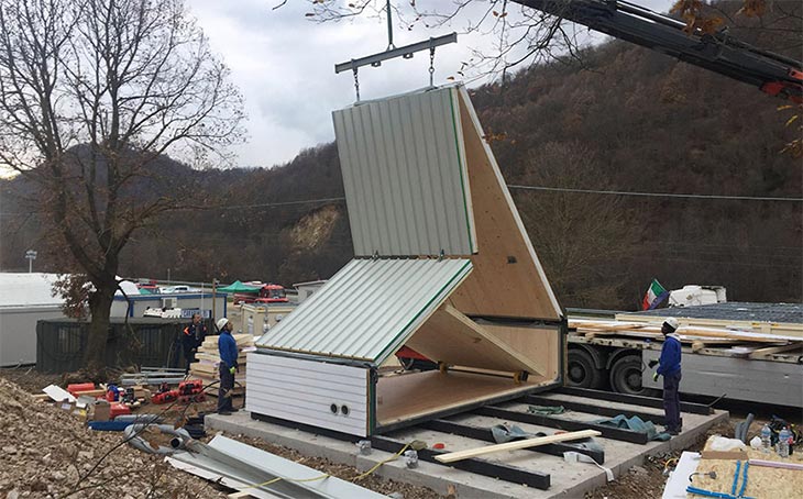 Изобретен складной дом за 1,5 млн, который можно собрать и увезти с собой