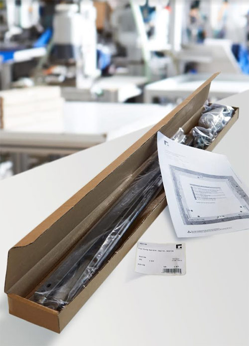 Roto Aluvision повышает экономичность в производстве алюминиевых окон: индивидуальные упаковки для эффективной внутренней логистики 