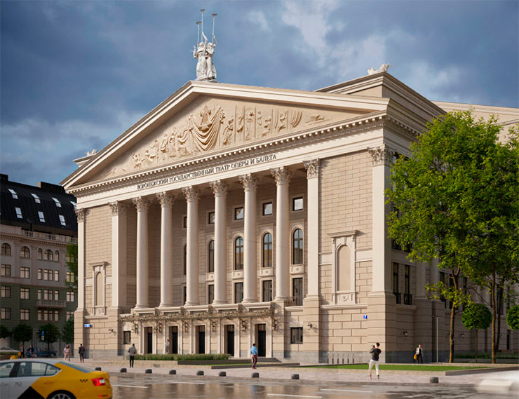 Сплошное остекление ждет фасад оперного театра в Воронеже