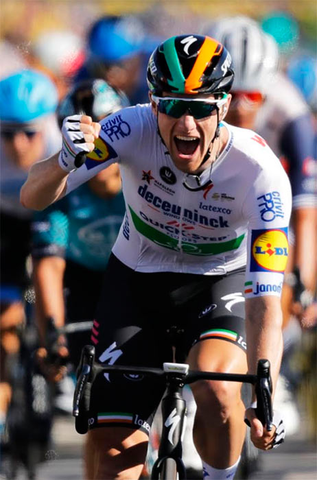 Велогонщик команды Deceuninck – Quick Step стал победителем десятого этапа «Тур де Франс»