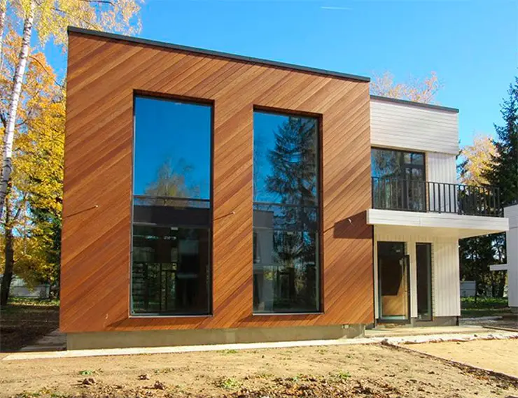 Artwood – это двухэтажные минималистичные дома из кирпича и бетона