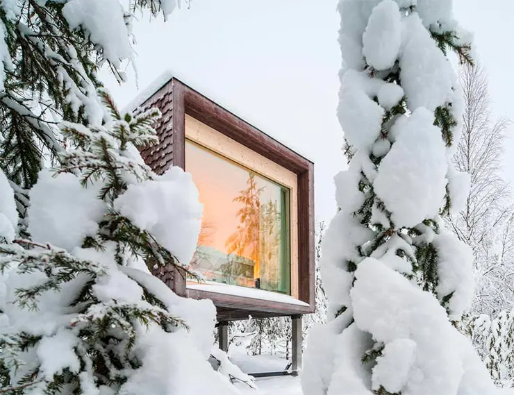 Панорамное окно – источник бесплатного тепла зимой