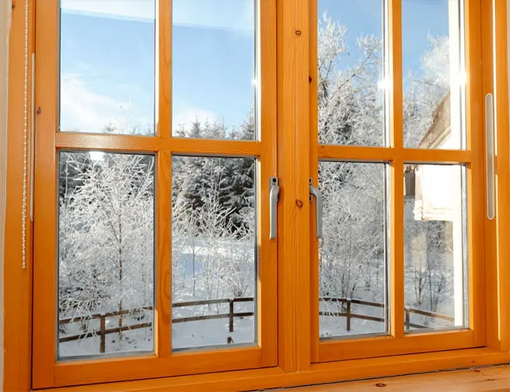 Деревянные окна устойчивы к морозам и перепадам температур