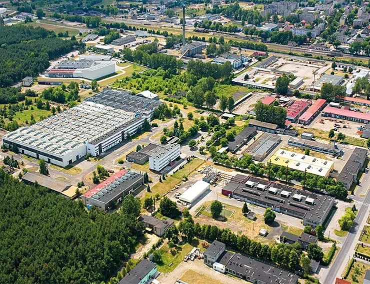 Завод в Злотуве с высоты птичьего полёта Завод в Злотуве с высоты птичьего полёта