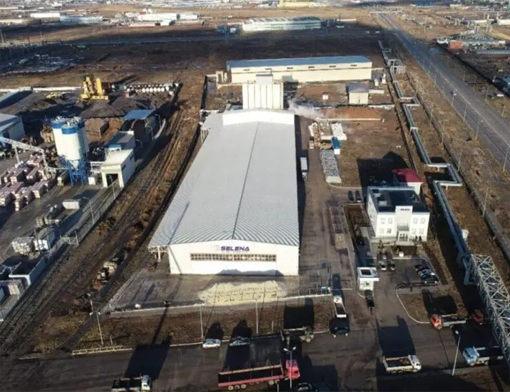 Завод SELENA INSULATIONS, Астана, Казахстан, с высоты птичьего полёта