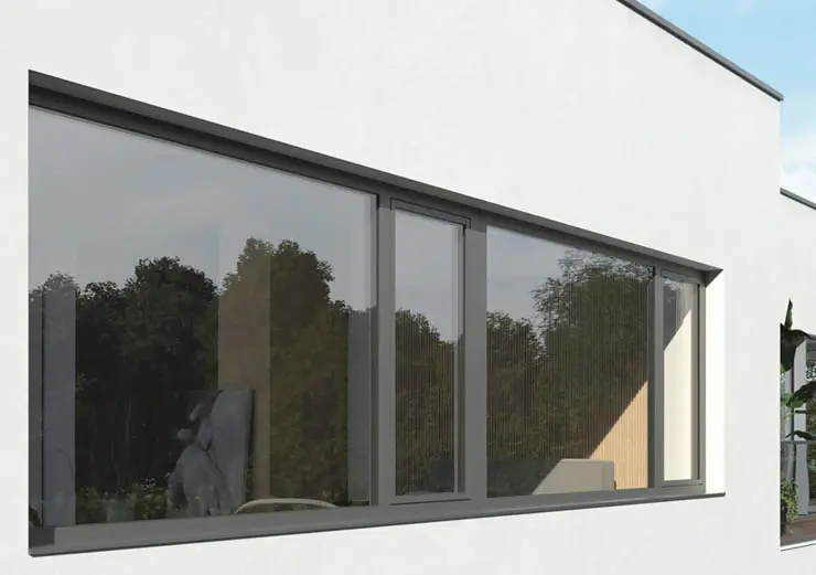 Schüco. Система Symbiotic позволяет реализовать визуально эффектные окна снаружи и изнутри